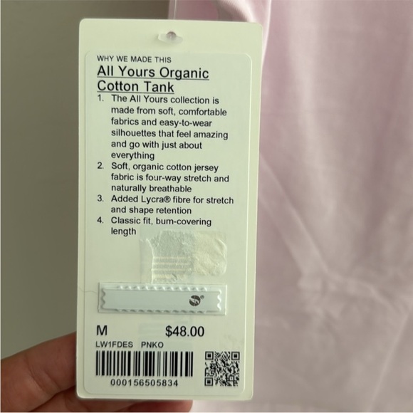 Lululemon All Yours Organic Cotton Tank - Picture 4 of 4